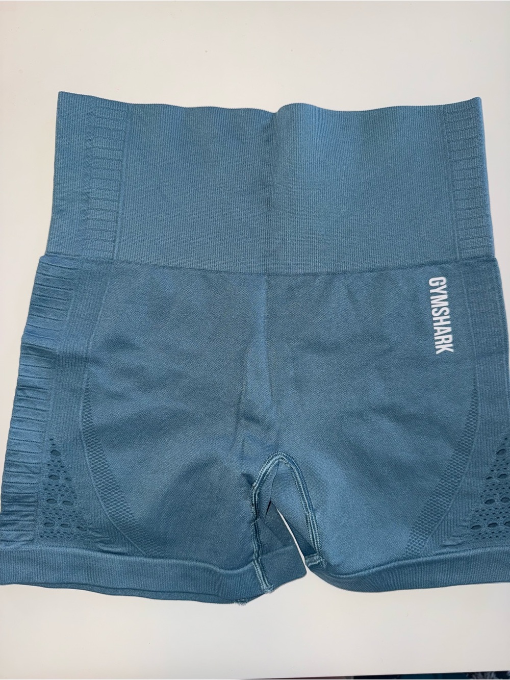 Gymshark Teal High-Waist Seamless Bike Shorts